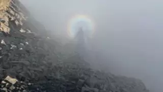 "Брокенского призрака" сняли на видео в горах Алматы
