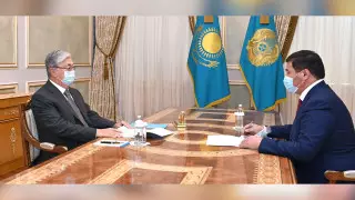 Токаев принял акима Кызылординской области Налибаева