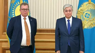 Акорда: Немецкие бизнесмены заинтересовались развитием Транскаспийского транспортного коридора