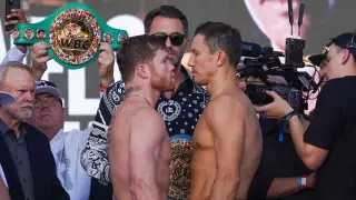 Кто тяжелее: Головкин и Канело прошли церемонию взвешивания