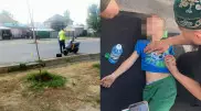 Курьер на мопеде сбил двух детей в Алматы