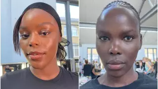 Необычная мода: макияж с эффектом потной кожи станет новым трендом