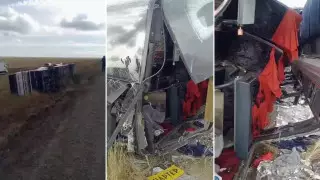 Автобус с 52 охранниками перевернулся на трассе в Актюбинской области