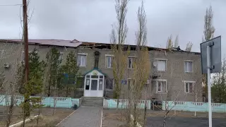 Крышу здания отдела образования унесло в Павлодарской области
