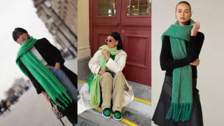 Главный зимний аксессуар этого года - объемный шарф