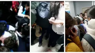 "Перешагивали через упавшую девочку". Давку в школе Талгара сняли на видео