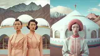 Казашки из будущего: алматинка создает картины с помощью ИИ