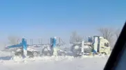 Автовоз с машинами на 6 суток застрял в сугробе