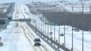 Трасса Алматы - Конаев превратилась в одну из самых опасных из-за гололеда