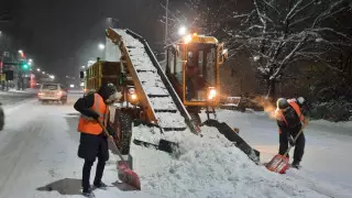 Алматы завалило снегом