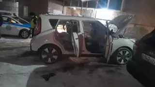 Задержаны подозреваемые в поджоге машины Динары Егеубаевой