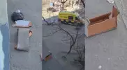 Мебель выбросили на голову прохожего в Актау: мужчину парализовало