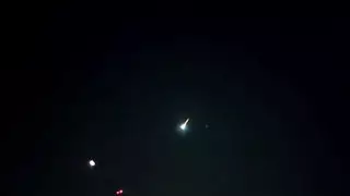 Взрыв метеорита над Ла-Маншем попал на видео