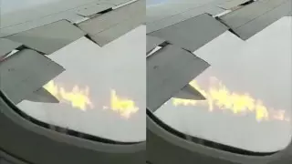 "Люди плакали, и стоял невыносимый шум". Крыло самолета загорелось во время полета