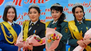 Самых красивых женщин вооруженных сил выбрали в Казахстане