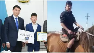 "Были поражены". Совершившего подвиг школьника наградили в Туркестанской области