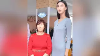 17-летняя костанайка претендует на звание самой высокой девушки в Казахстане