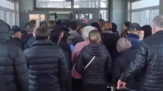 Длинные очереди на таможенном посту в Кордае попали на видео
