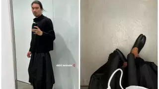 Мужчинам тоже можно? Айсултан Сеитов примерил юбку