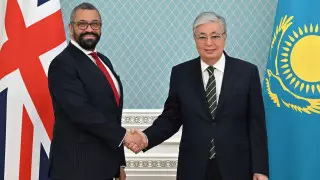 Касым-Жомарт Токаев принял министра иностранных дел Великобритании Джеймса Клеверли
