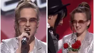 Незрячая 14-летняя казахстанка покорила зрителей своим голосом