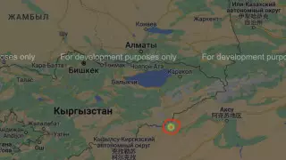 Землетрясение зафиксировали в 280 километрах от Алматы