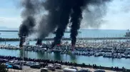 Катера загорелись в порту во французском Гавре