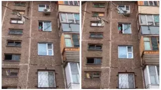 Прохожие заметили детей в открытом окне на четвертом этаже в Темиртау