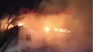 Жилая пятиэтажка загорелась ночью в Таразе: Эвакуированы 100 человек