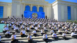 6000 домбристов приняли участие в Dombyra party в Актюбинской области