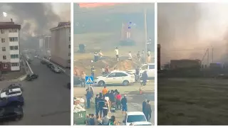 "Люди бегут, все бросают". Крупный пожар разгорелся в Петропавловске