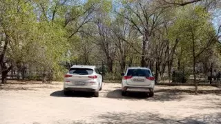 Жители Актау пожаловались на родителей, подъезжающих по тротуару к школе на дорогих авто