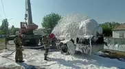 Газовоз с пропаном опрокинулся в Жетысу