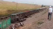 18 вагонов поезда Шымкент - Арыс сошли с рельсов в Абайском районе