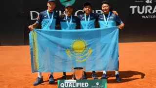 Сборная Казахстана до 16 лет завоевала бронзу квалификации юниорского Кубка Дэвиса