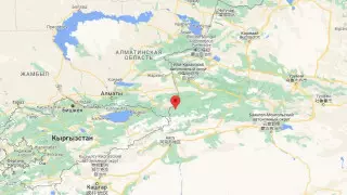 Землетрясение произошло на границе Казахстана с Китаем