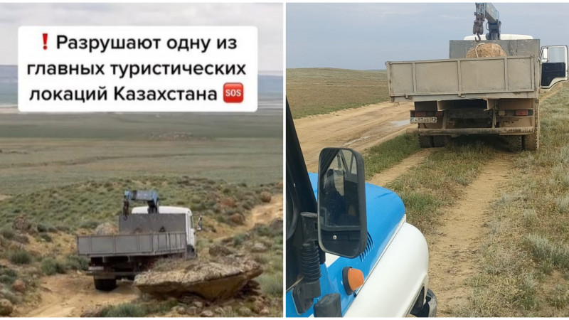 Слева - кадр из резонансного видео, справа - фото полиции