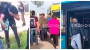 Пассажиры устроили драку в автобусе в Уральске