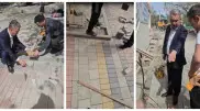 Акиму Караганды приходится лично показывать строителям, как укладывать брусчатку