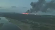 Жители покидают свои дома в области Абай из-за лесного пожара
