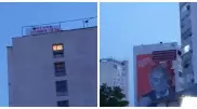 "Ногаев, где вода?" Недовольные жители вывесили плакат на многоэтажке в Актау
