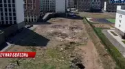 Три 18-этажные башни хотят втиснуть на 50-метровый участок между домом и школой в Астане