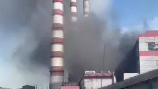 Черный дым и гул с электростанции напугал жителей Аксу