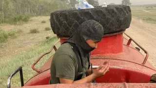 Пожарные молятся о дожде в области Абай