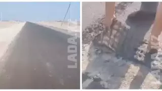 Необычный асфальт постелили в Мангистауской области