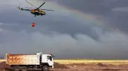 Пожар под Астаной продолжают тушить вторые сутки