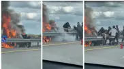 Водителя, спасшего человека из горящей машины, могут наказать