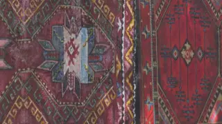 Заборы Шымкента украсили изображениями ковров