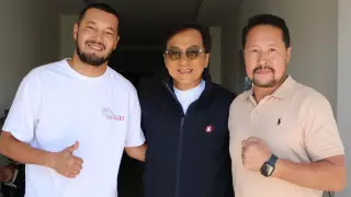 Казахстанские каскадеры встретились с Джеки Чаном