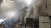 Пожар произошел на рынке в Алматы